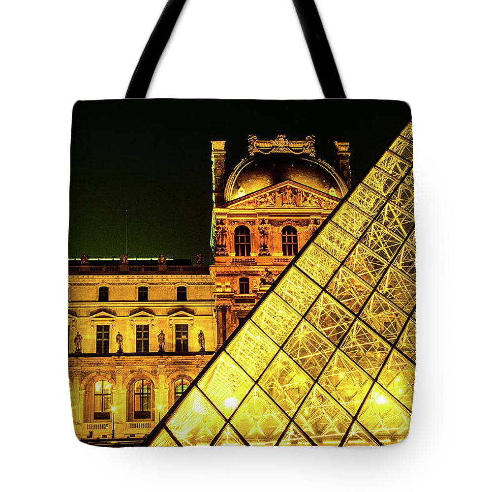 Louvre Tote Bag featuring the photograph Past And Present - Louvre Museum, Paris, France by Earth And Spirit