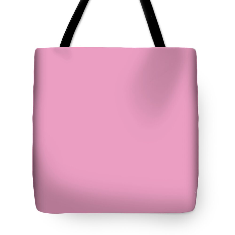 Pink Tote Bag featuring the digital art Pastel Pink Solid Color Pantone Prism Pink 14-2311 Accent to Color of the Year 2021 by PIPA Fine Art - Simply Solid