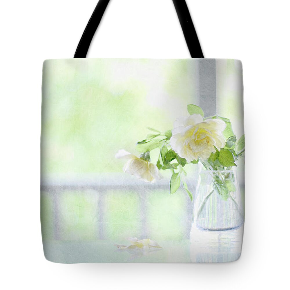 Roses Tote Bag featuring the photograph Pastel Roses by Elaine Teague
