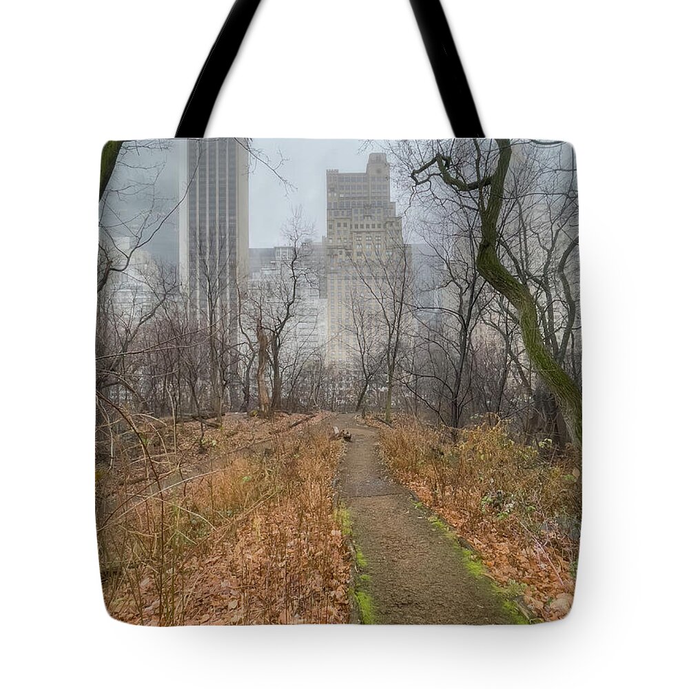 Nature Walk Tote Bag featuring the photograph Path To Midtown by Cate Franklyn