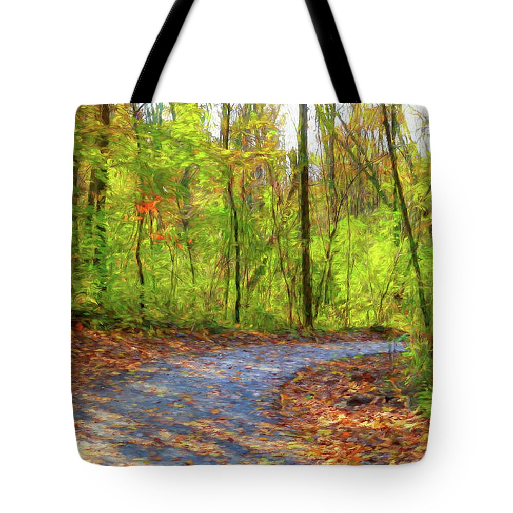 Pathway To Autumn Tote Bag featuring the photograph Pathway To Autumn # 2 by Mel Steinhauer