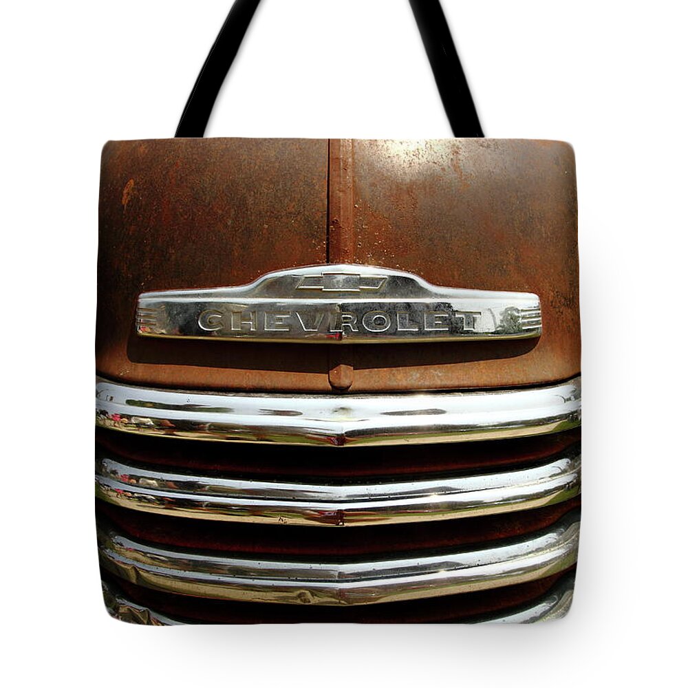 Chevrolet Tote Bag featuring the photograph Patina by Lens Art Photography By Larry Trager