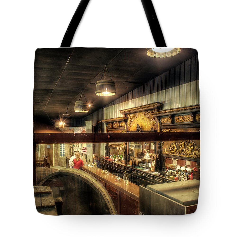 Tasting Tote Bag featuring the photograph Patrons of the Tasting Bar by Jason Politte