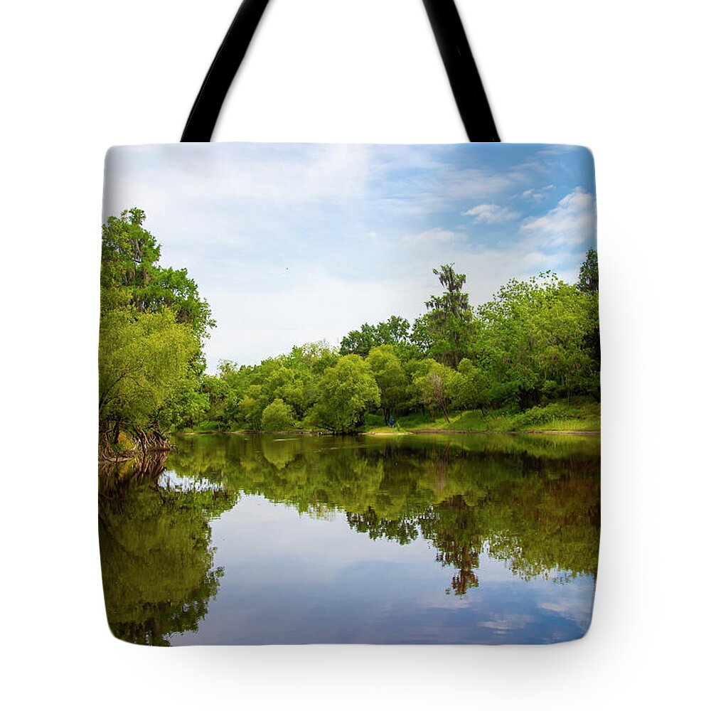 Peace River Tote Bag featuring the photograph Peace River by Dart Humeston