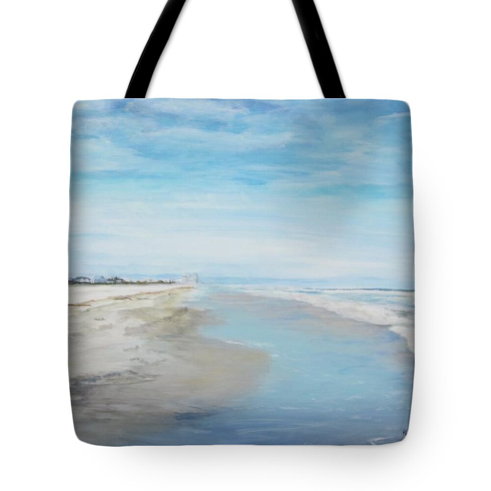 Painting Tote Bag featuring the painting Peaceful by Paula Pagliughi