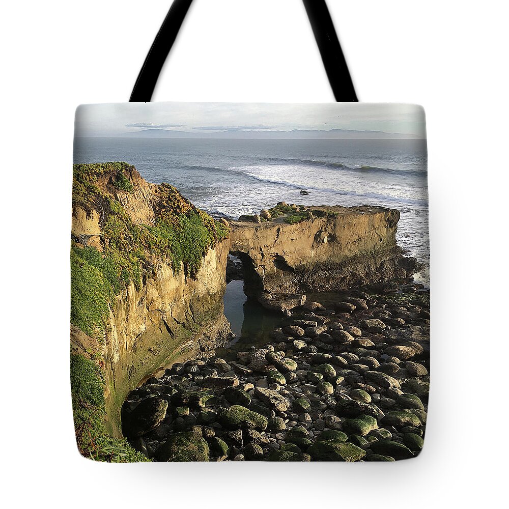 Jennifer Kane Webb Tote Bag featuring the photograph Pebbles Under West Cliff by Jennifer Kane Webb