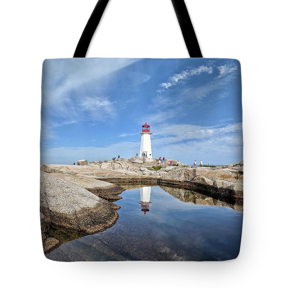 Peggy's Cove Tote Bag featuring the photograph Peggy's Cove Midday by Yvonne Jasinski