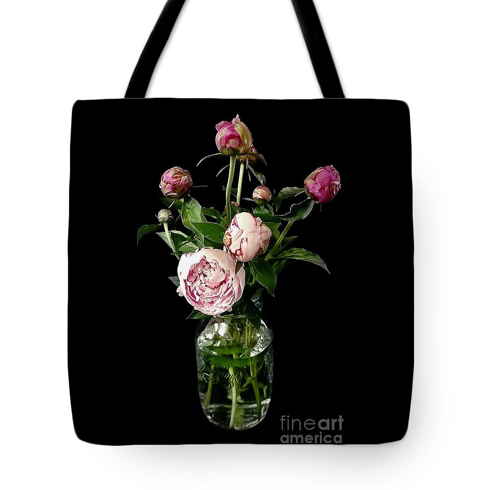 Art Tote Bag featuring the photograph Peony Bouquet by Jeannie Rhode