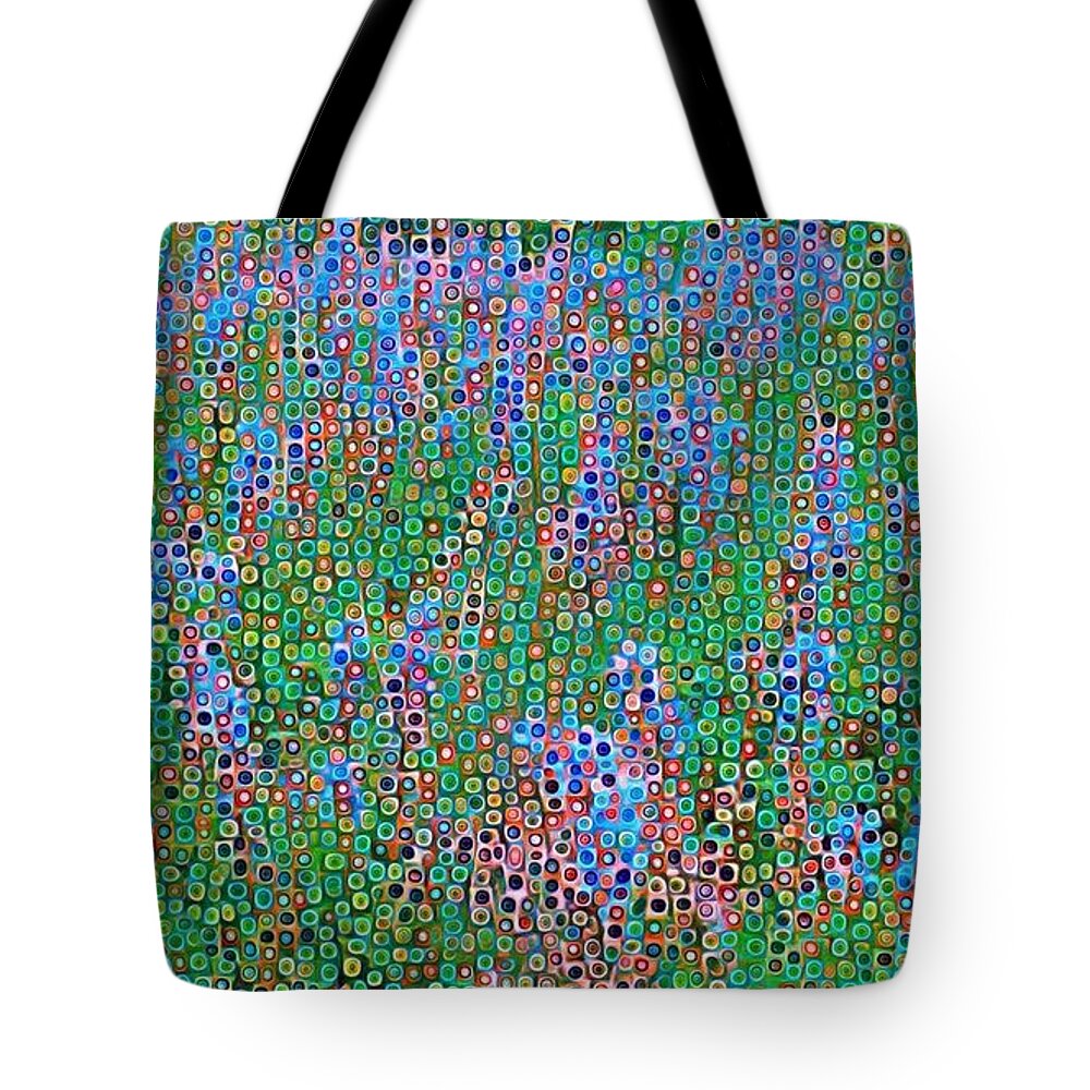 Flowers Tote Bag featuring the painting Periwinkle in Blue by Marilyn Smith