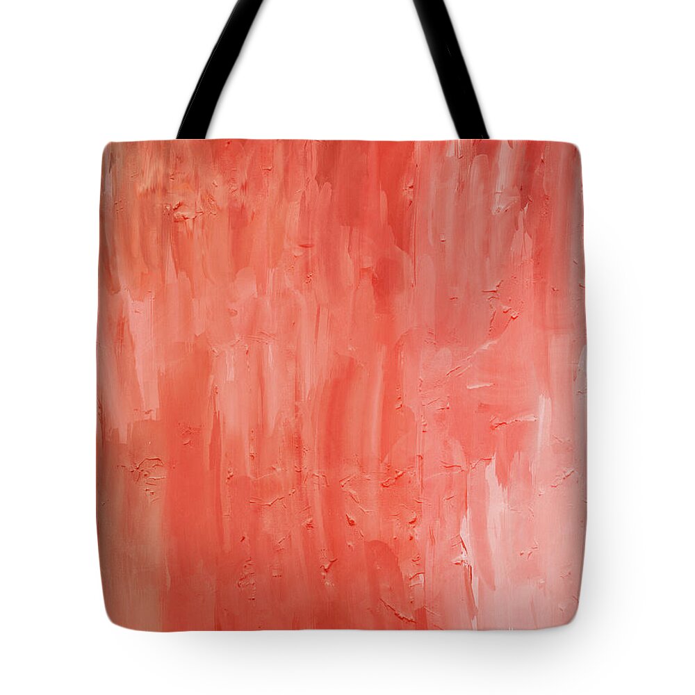 Abstract Tote Bag featuring the mixed media Petals- Art by Linda Woods by Linda Woods