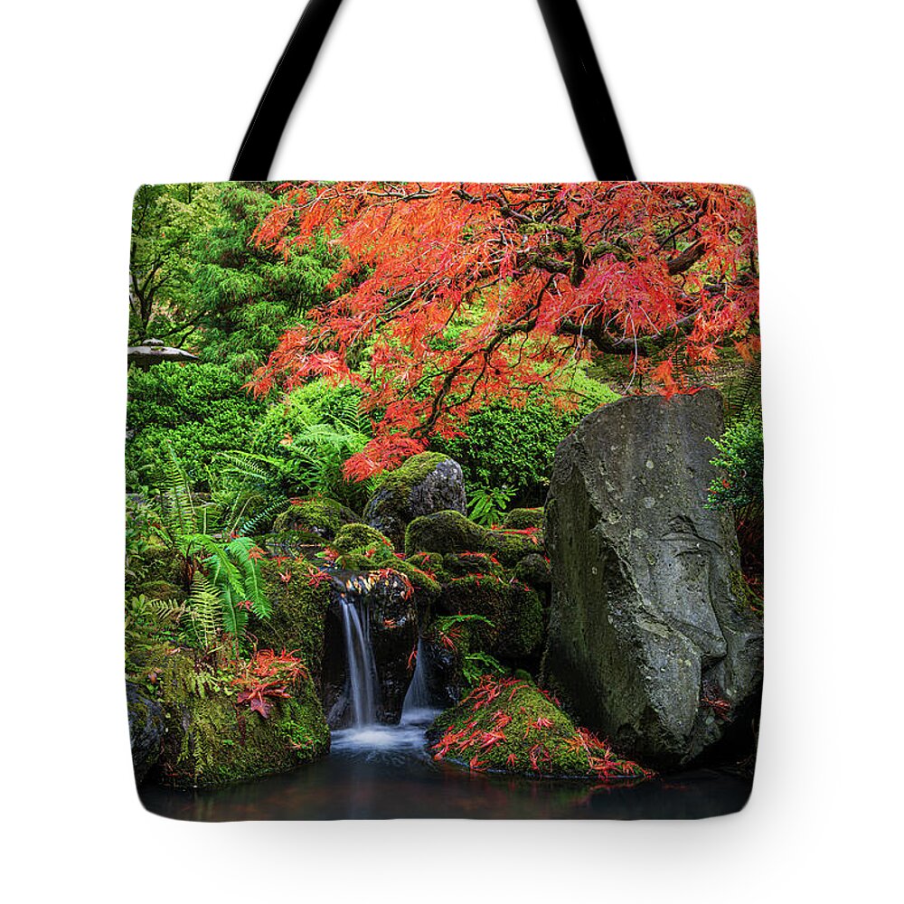 Portland Tote Bag featuring the photograph Petite Waterfall by Patrick Campbell