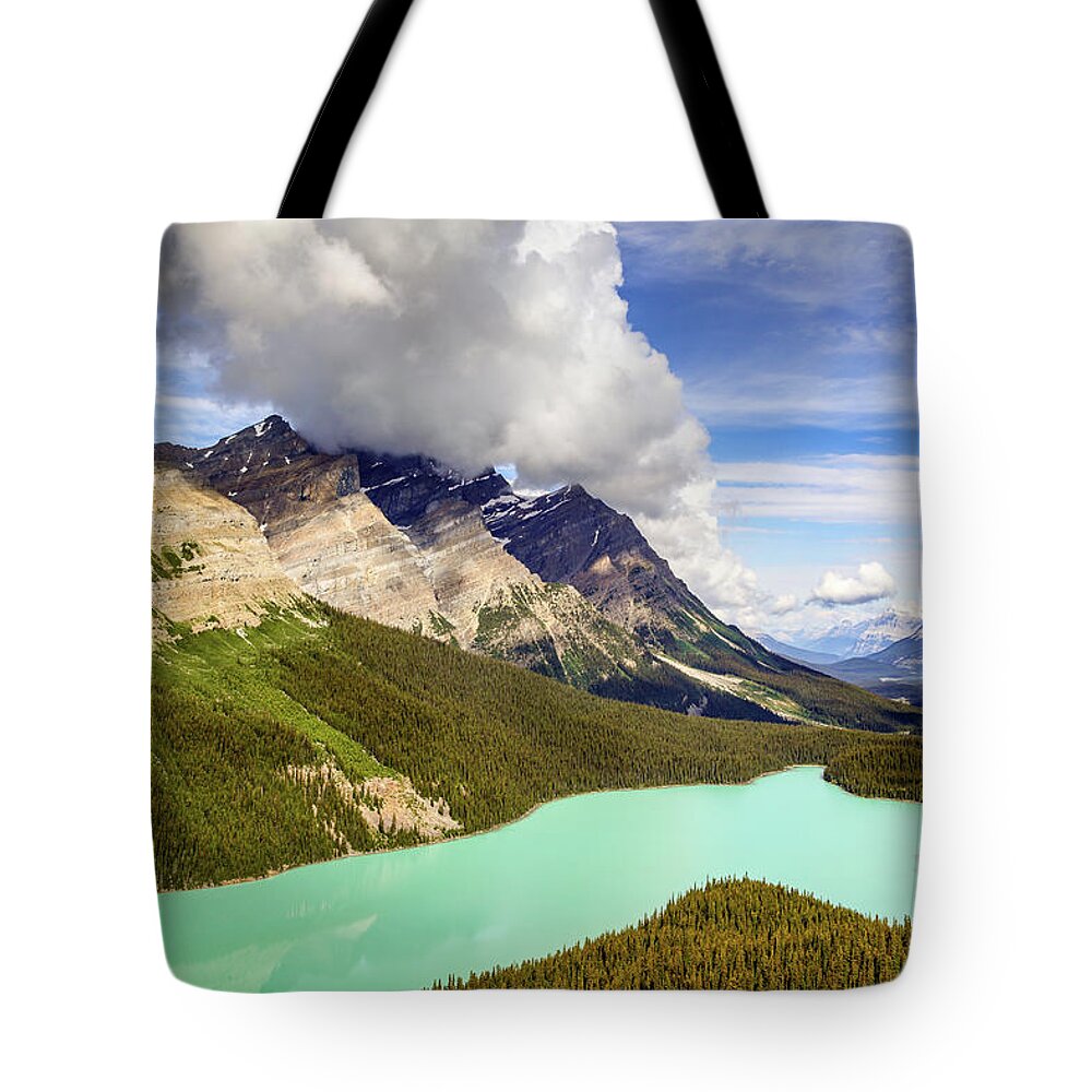 Banff Tote Bag featuring the photograph Peyto Lake by Bradley Morris