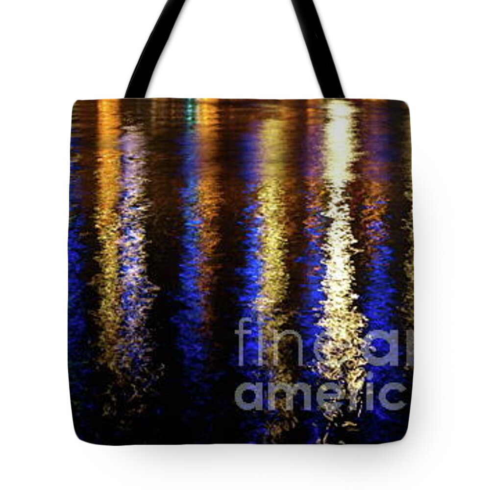  Tote Bag featuring the photograph PghLightUp by Mary Kobet
