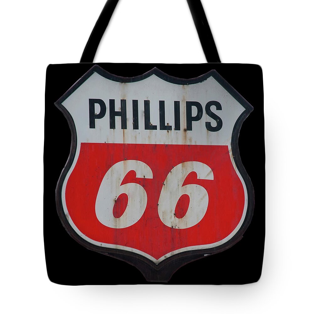 Phillips 66 Sign Tote Bag featuring the photograph Phillips 66 sign by Flees Photos