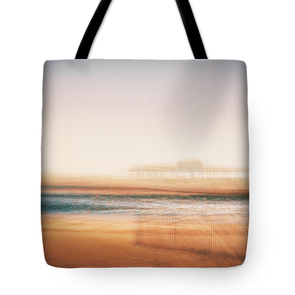  Tote Bag featuring the photograph Pier by Steve Stanger