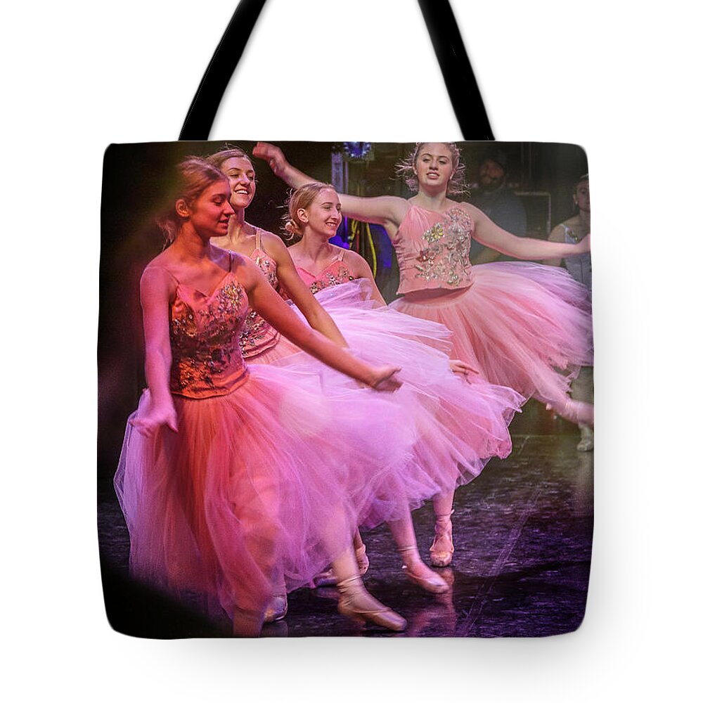 Ballerina Tote Bag featuring the photograph Ping Faries by Craig J Satterlee