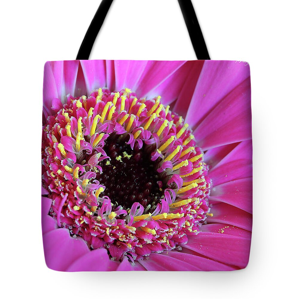 Flowers Tote Bag featuring the digital art Pink 59 by Kevin Chippindall