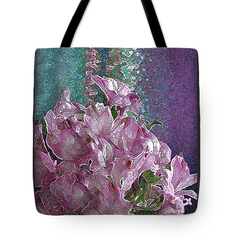 Flowers Tote Bag featuring the photograph Pink Alstroemeria by Corinne Carroll