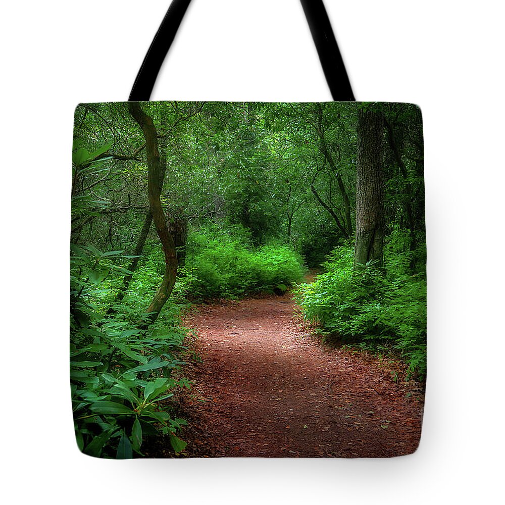 Trail Tote Bag featuring the photograph Pink Beds Trail II by Shelia Hunt
