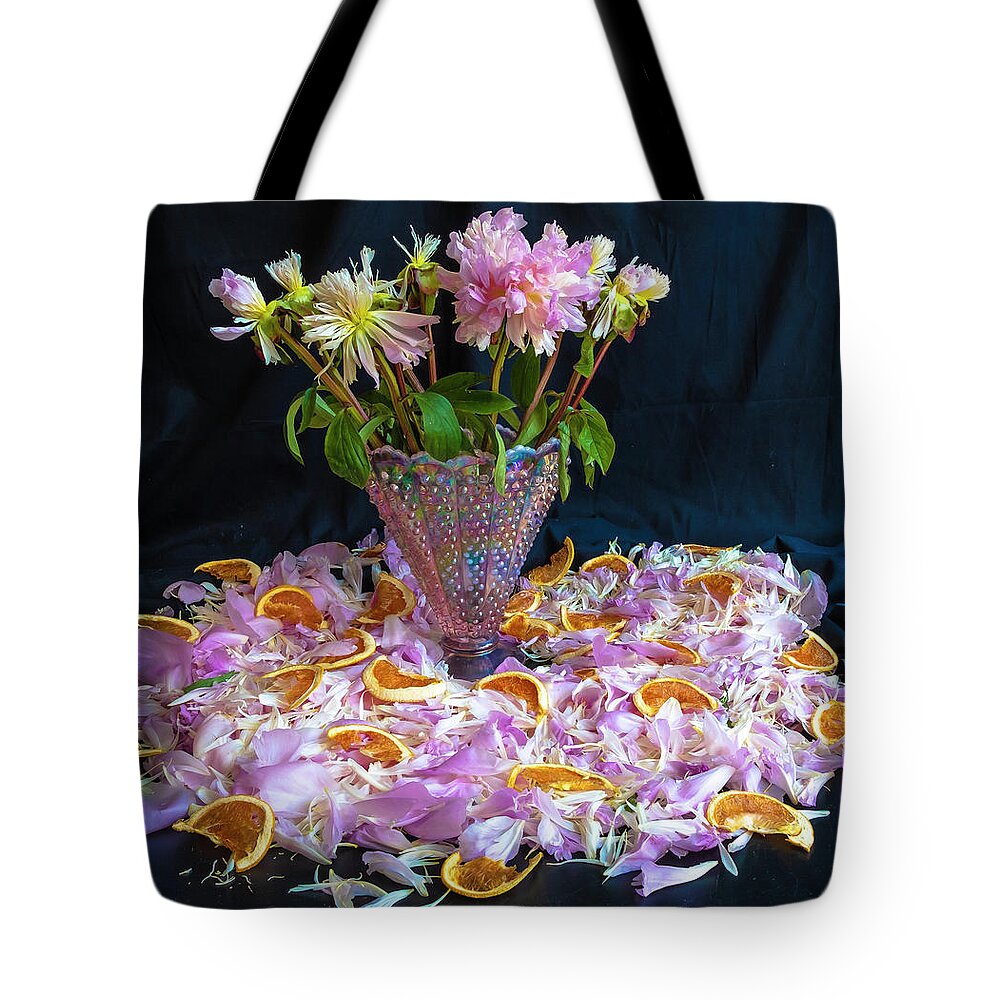 Pink On Pink Tote Bag featuring the photograph Pink on Pink by Sarah Phillips