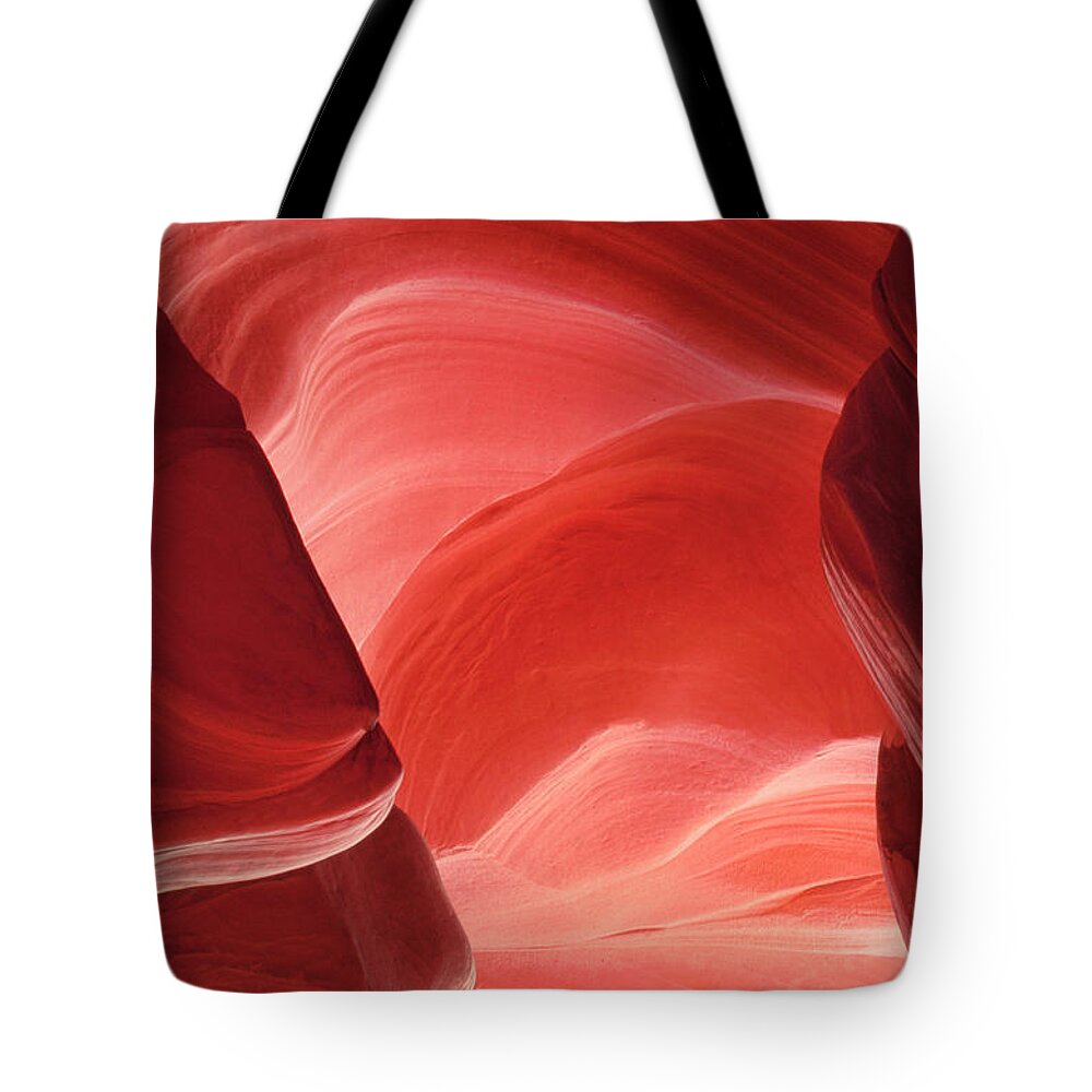 Dave Welling Tote Bag featuring the photograph Pink Sandstone Detail Lower Antelope Slot Canyon Arizona by Dave Welling