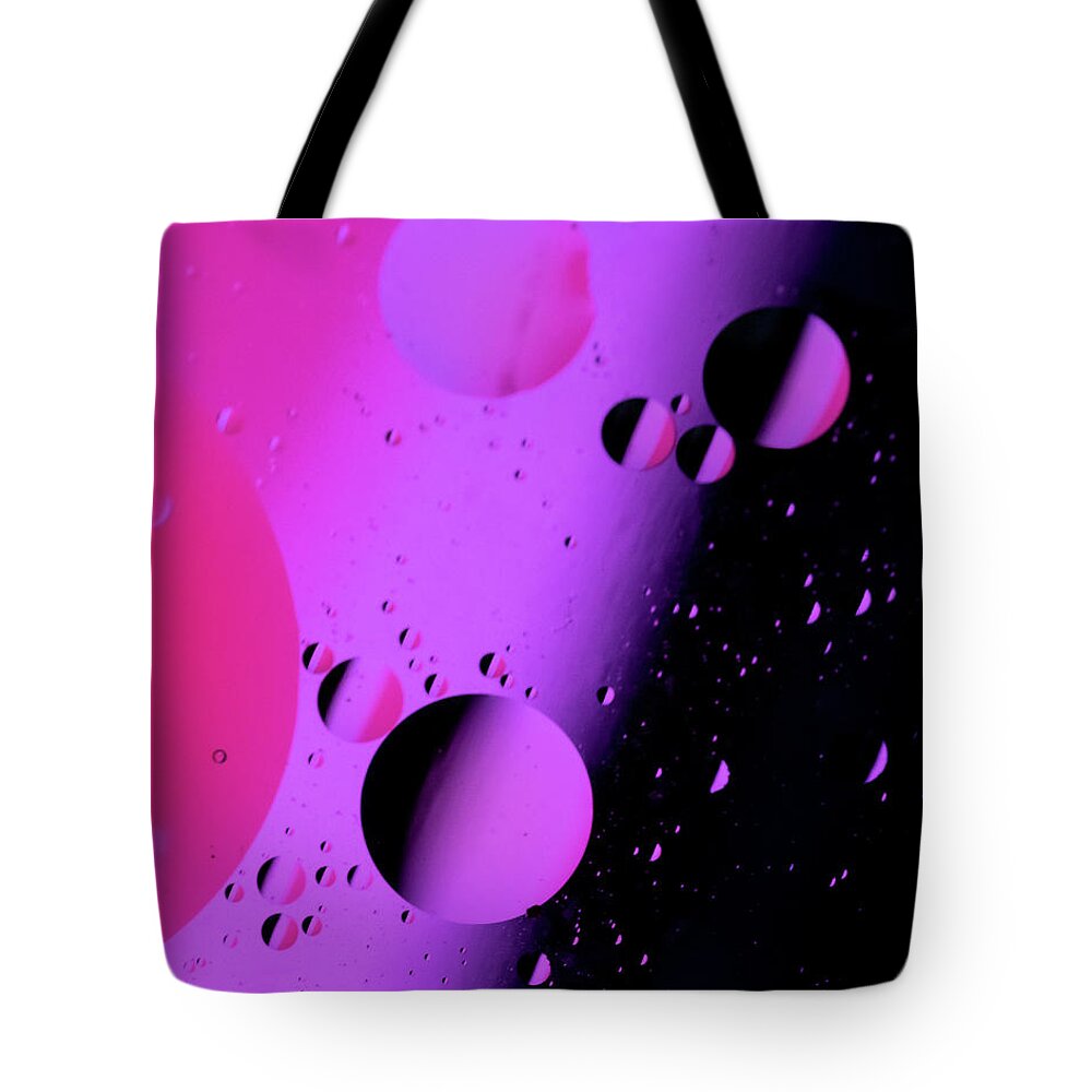 Abstract Tote Bag featuring the photograph Pink Universe by Cathy Kovarik