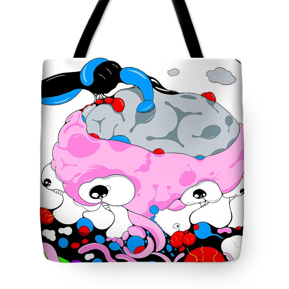 Ai Tote Bag featuring the digital art Pinky by Craig Tilley
