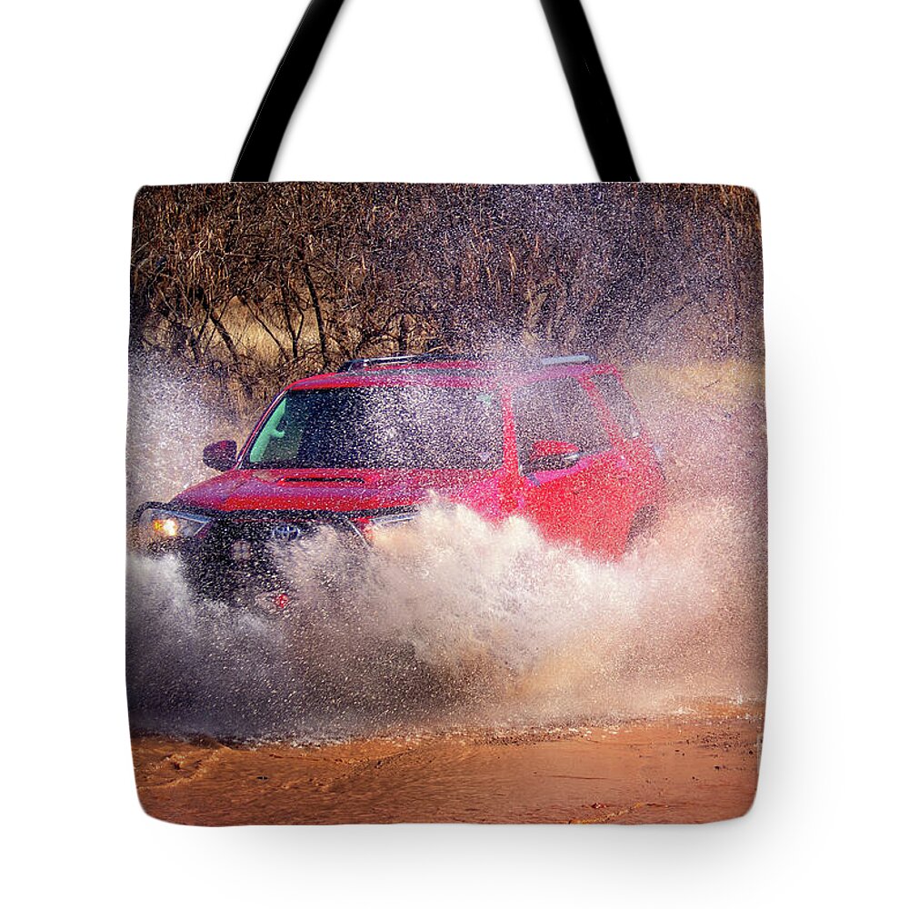 Toyota Tote Bag featuring the photograph Playing with the Boys by Bob Hislop