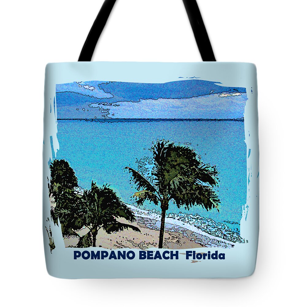 Palm Tote Bag featuring the photograph Pompano Beach Florida 323 by Corinne Carroll