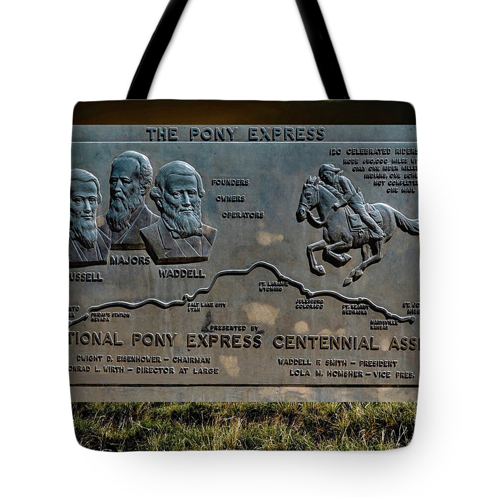 Jon Burch Tote Bag featuring the photograph Pony Express Route by Jon Burch Photography