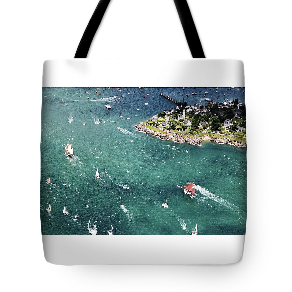 Port Tote Bag featuring the photograph Port-Navalo by Frederic Bourrigaud