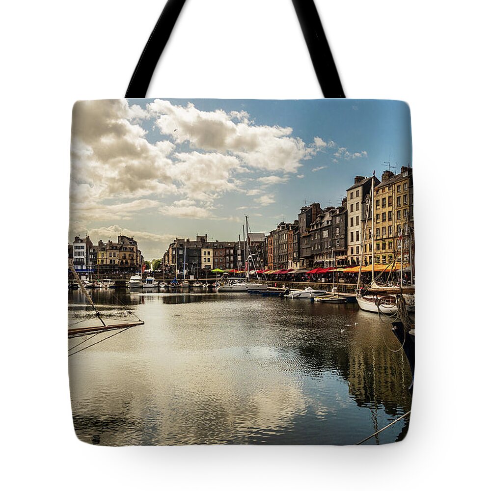 Honfleur Tote Bag featuring the photograph Port of Honfleur, Normandy, France by Fabiano Di Paolo