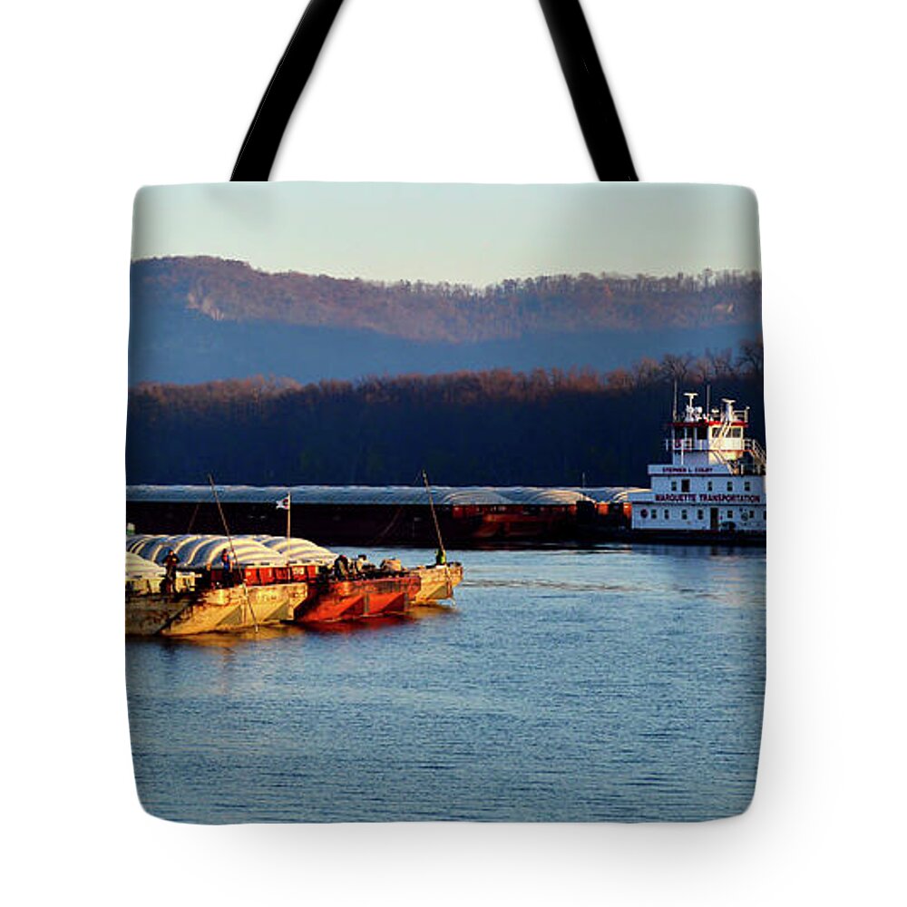 Winona Tote Bag featuring the photograph Port Of Winona by Susie Loechler