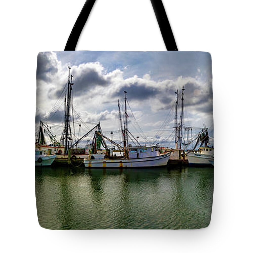 Port Royal Fishing Tote Bag featuring the photograph Port Royal Panorama by Norma Brandsberg