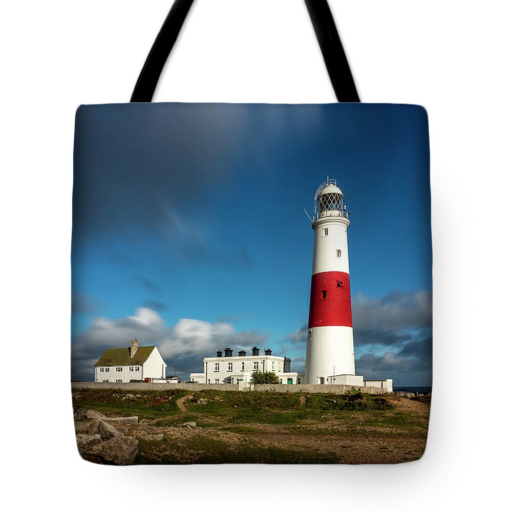 Light Tote Bag featuring the photograph Portland Bill - Lighthouse by Chris Boulton