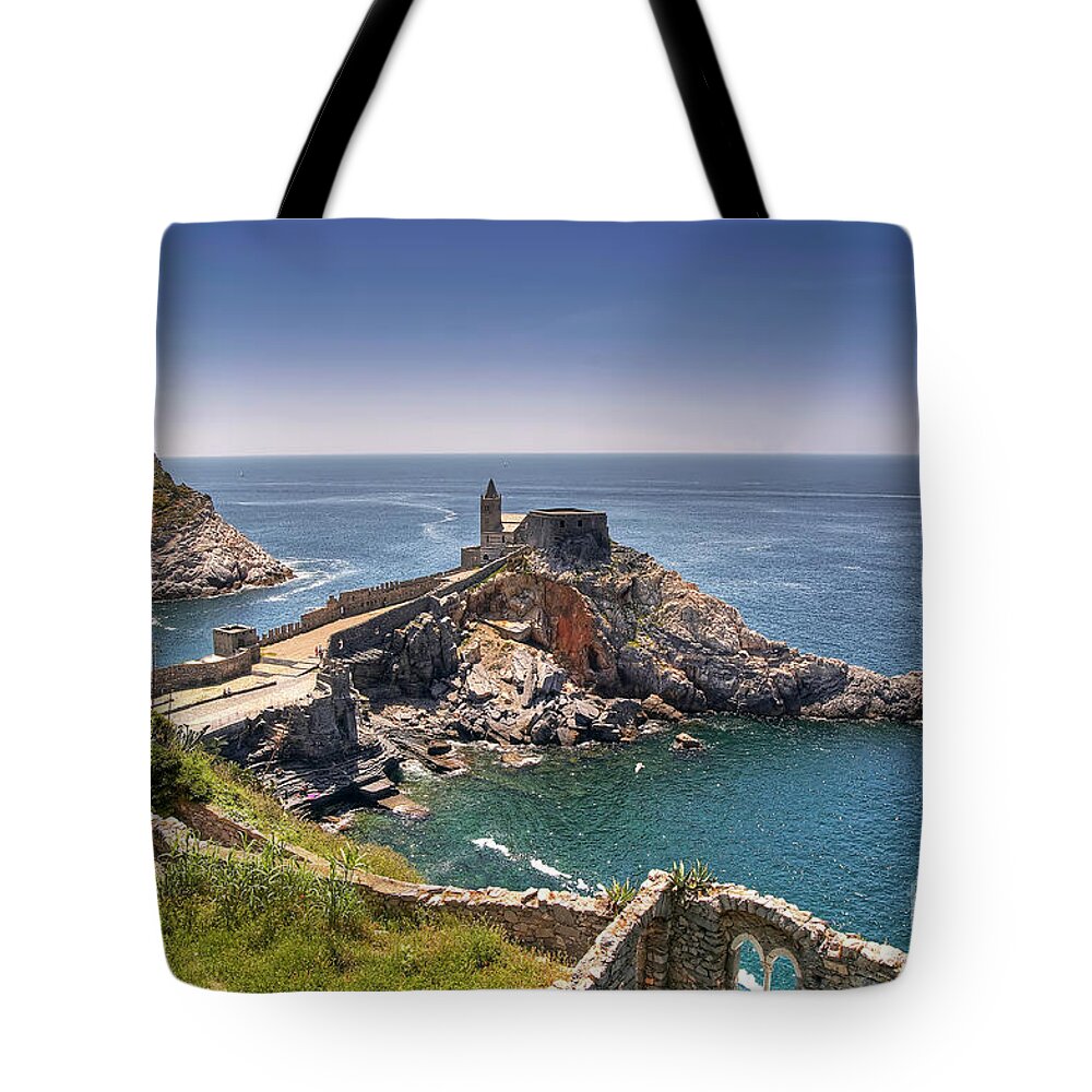 Cinque Terre Tote Bag featuring the photograph Portus Veneris Vision - Italy by Paolo Signorini