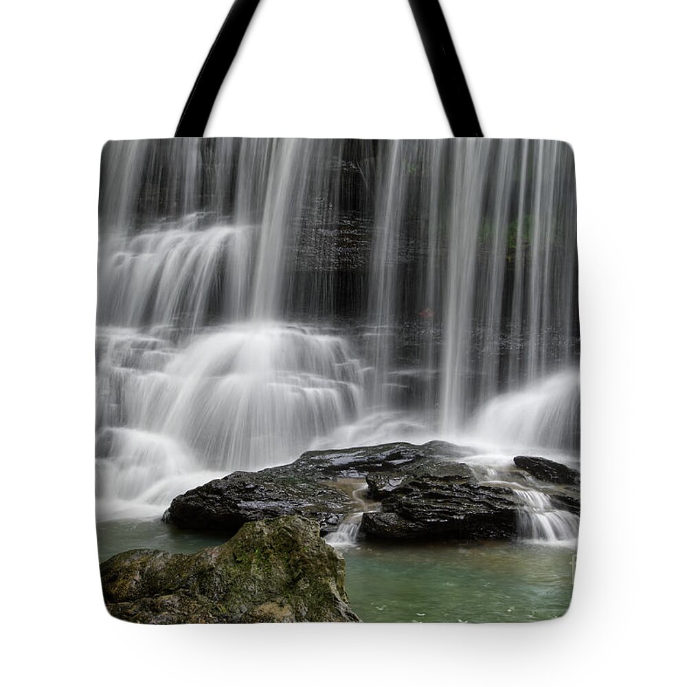 Waterfall Tote Bag featuring the photograph Potter's Falls 11 by Phil Perkins