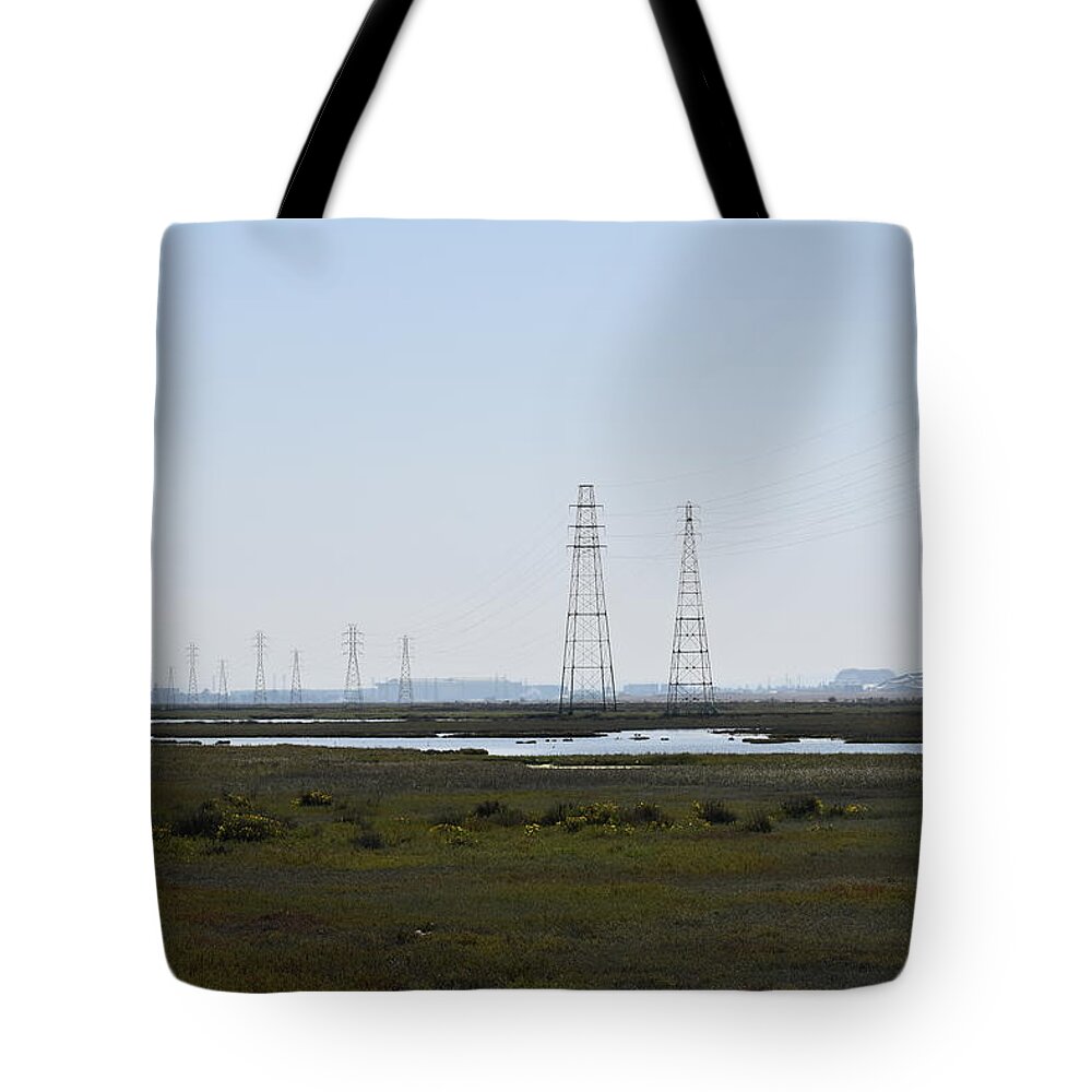 Power Tote Bag featuring the photograph Power to Bay by Gerald Carpenter