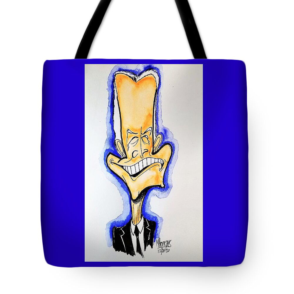 President Tote Bag featuring the drawing President Biden by Michael Hopkins