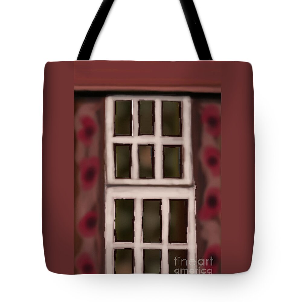 Pretty Tote Bag featuring the digital art Pretty Window of Time by Julie Grimshaw