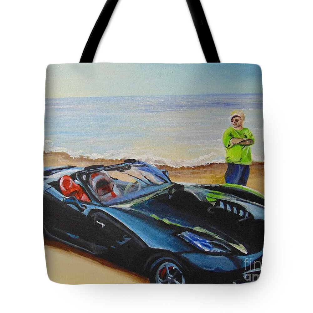 Car Tote Bag featuring the painting Pride and Joy by Saundra Johnson