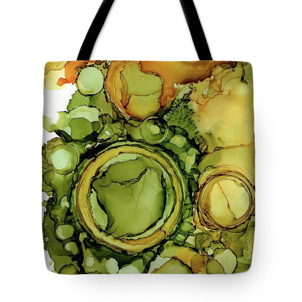 Bubbles Tote Bag featuring the painting Privilege by Christy Sawyer