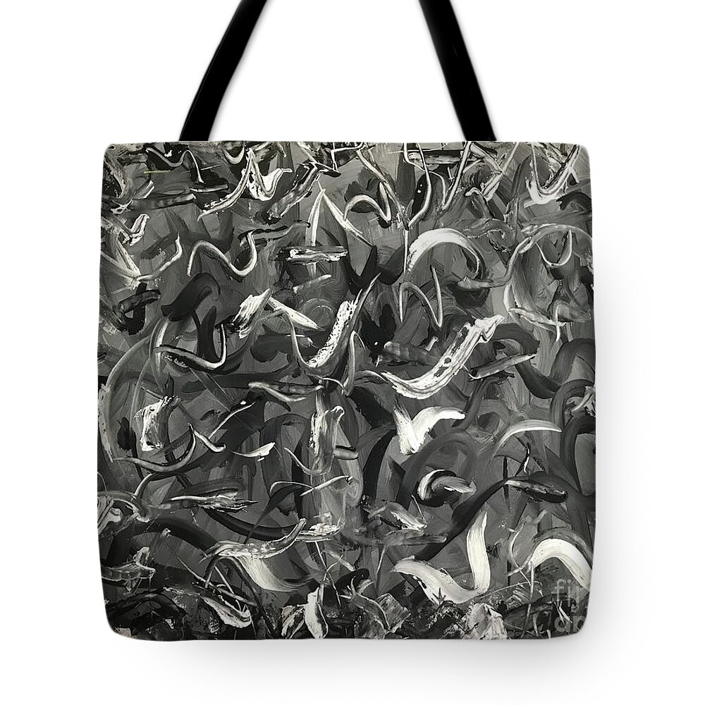  Tote Bag featuring the photograph ProcessArtBW1 by Mary Kobet