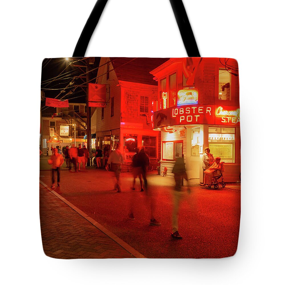 Street Scene Tote Bag featuring the photograph Provincetown by David Lee