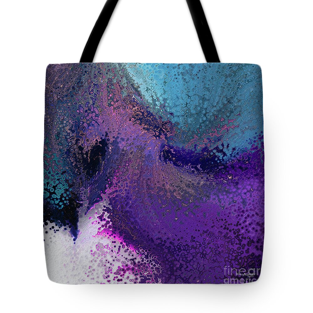 Blue Tote Bag featuring the painting Psalm 118 24. Let Us Rejoice and Be Glad by Mark Lawrence