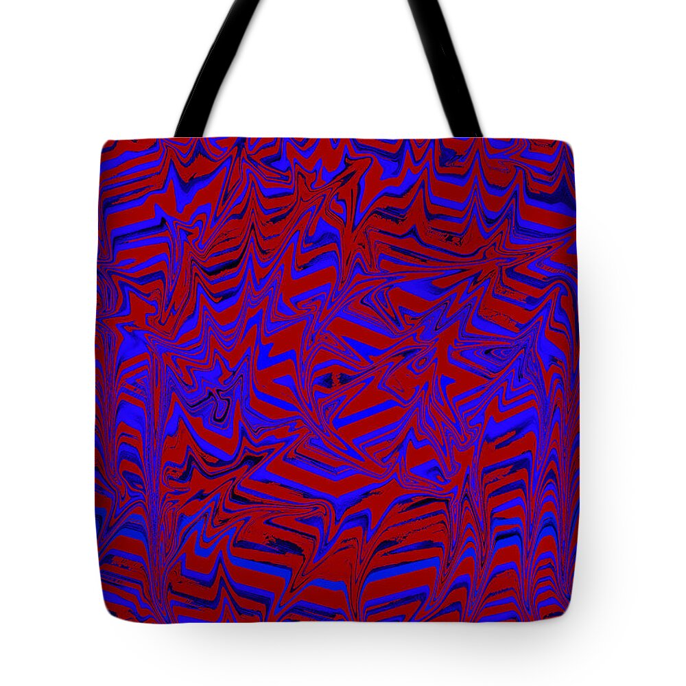 Digital Tote Bag featuring the digital art Psychedelic Drip by Ronald Mills