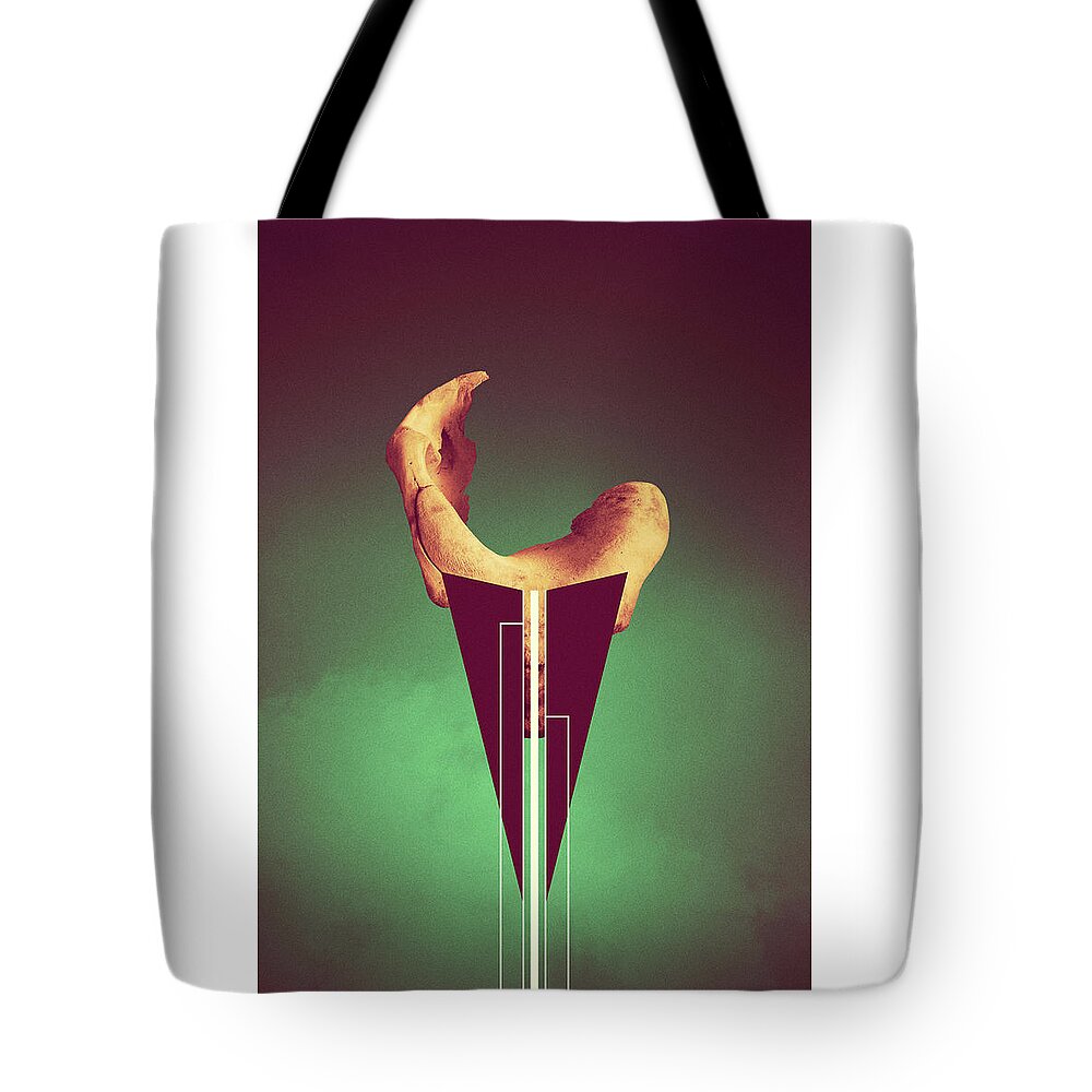 Abstract Tote Bag featuring the photograph Psychic Horns by Joseph Westrupp