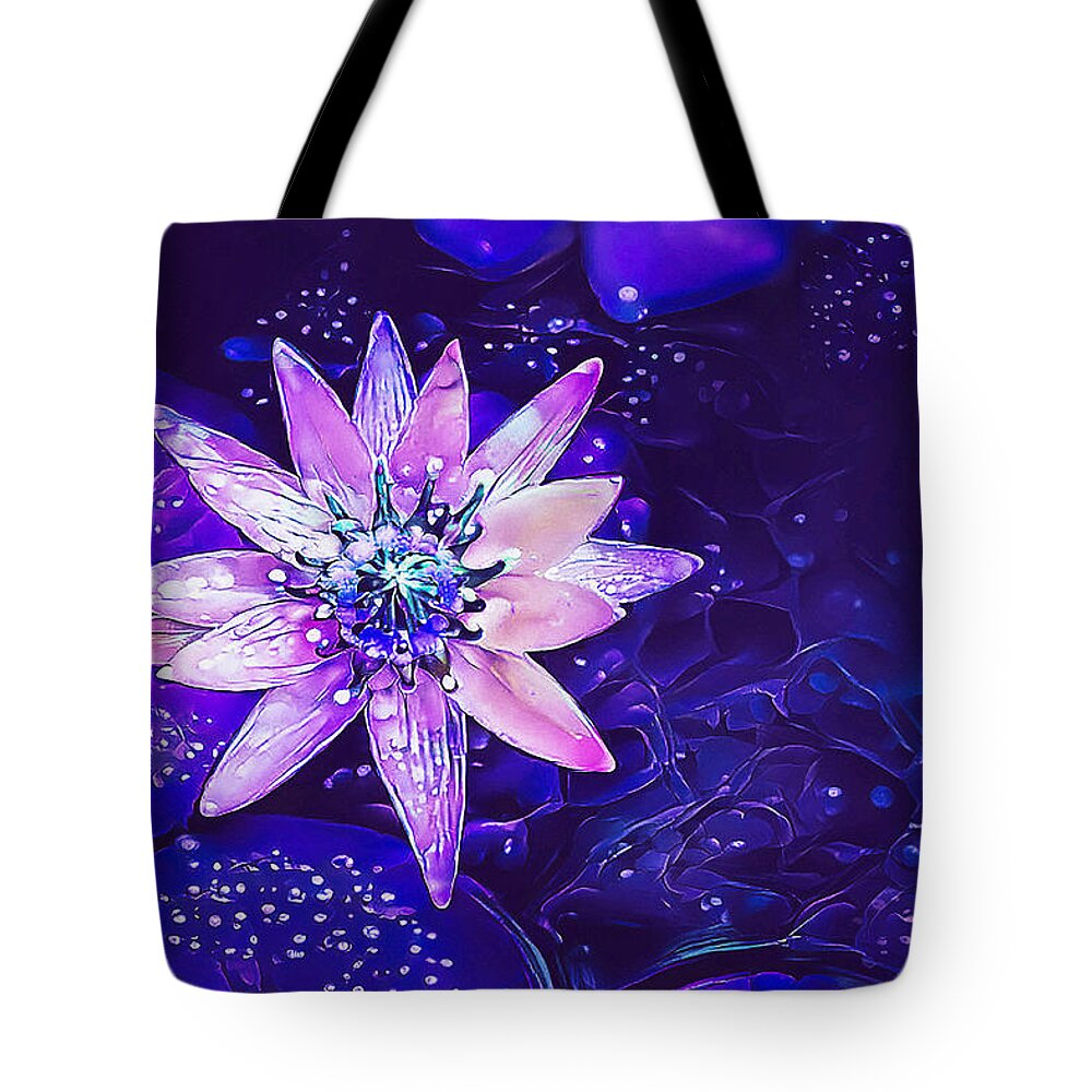 Purple Tote Bag featuring the photograph Purple Flower Art by Debra Kewley