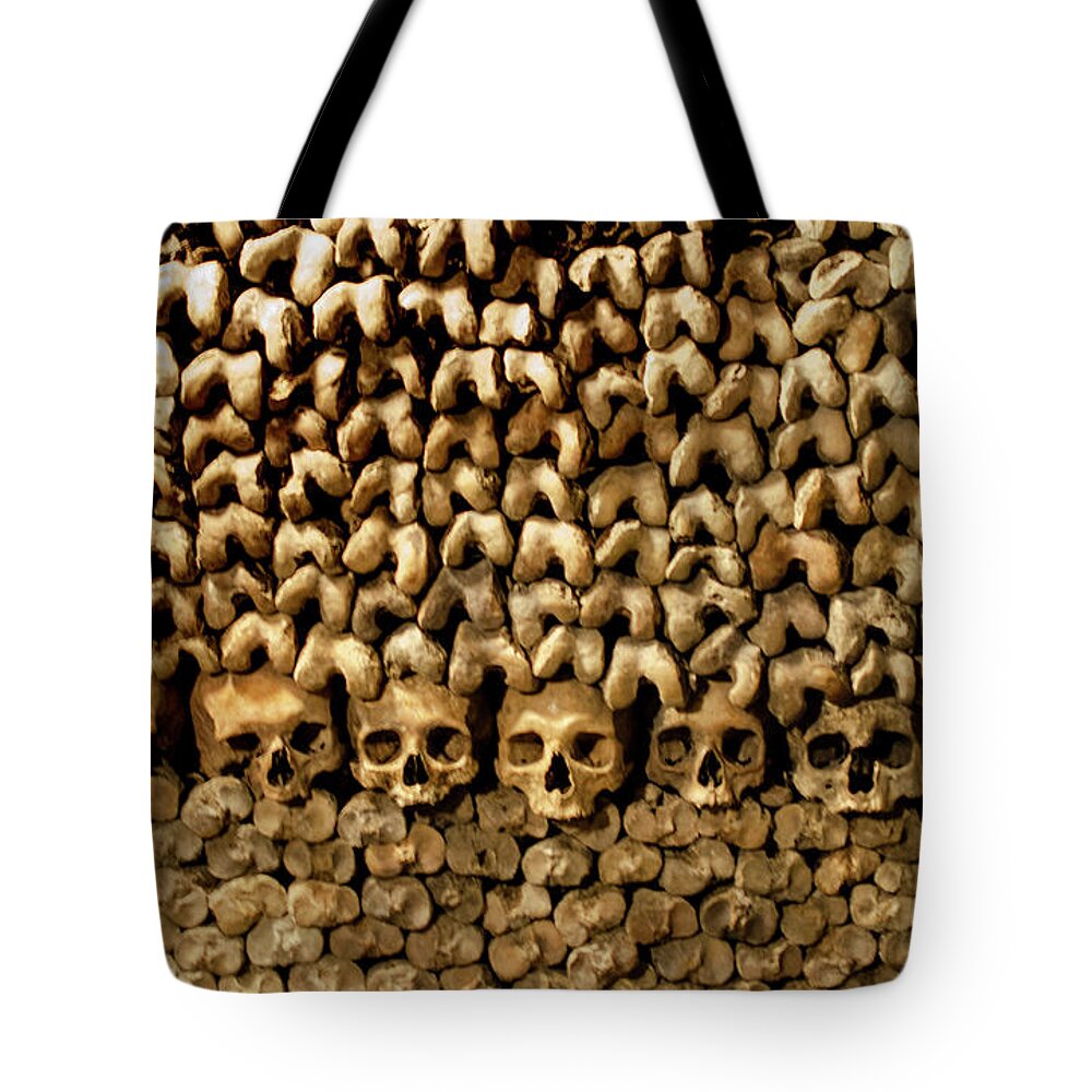 Bones Tote Bag featuring the photograph Putting our heads together by Alan Riches