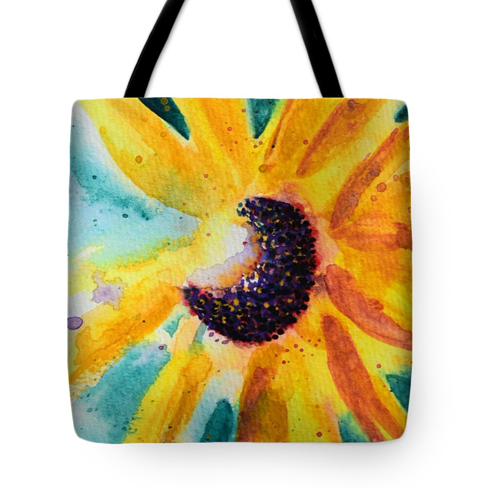 Sunflower Tote Bag featuring the painting Radiance in Bloom by Bonny Puckett